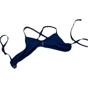 Women’s Jolyn Swim Bikini Top Size XSmall XS Navy Blue‎ “vent” Vent